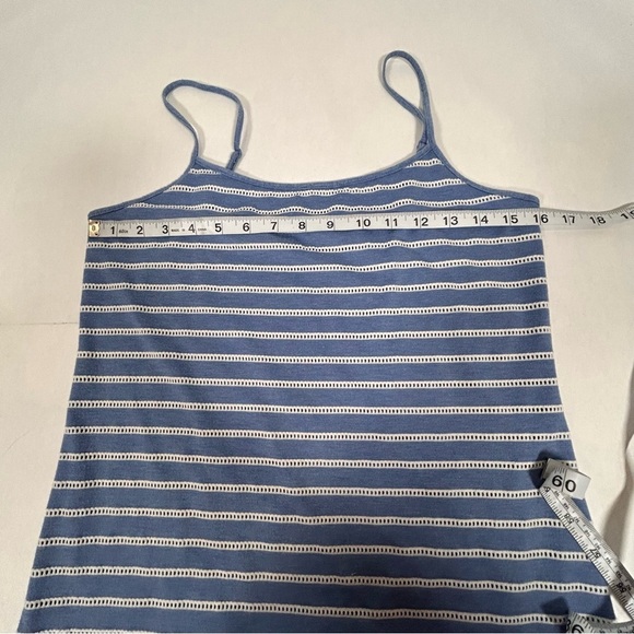 2 for$15 LOFT Blue and White Fitted Camisole - Picture 5 of 8